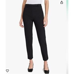 Theory Women's Wool Blend Straight Leg Dress Career Work Pant Black Size 10